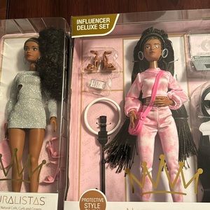Two African American Naturalistas Dolls.